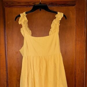 Heyson Yellow Dress with Ruffle Straps